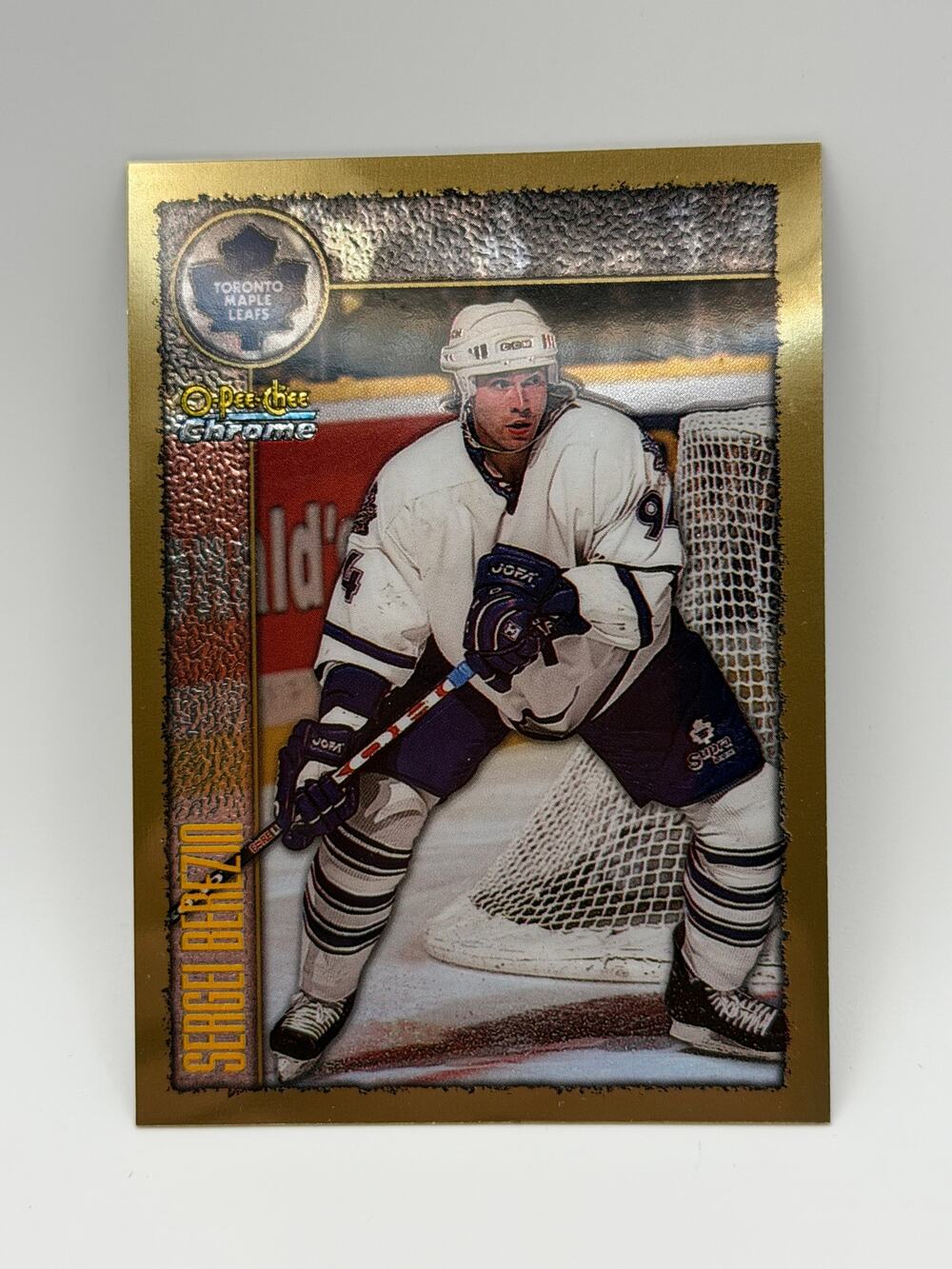 1998-99 O-Pee-Chee Chrome Refractor #55 Sergei Berezin Maple Leafs